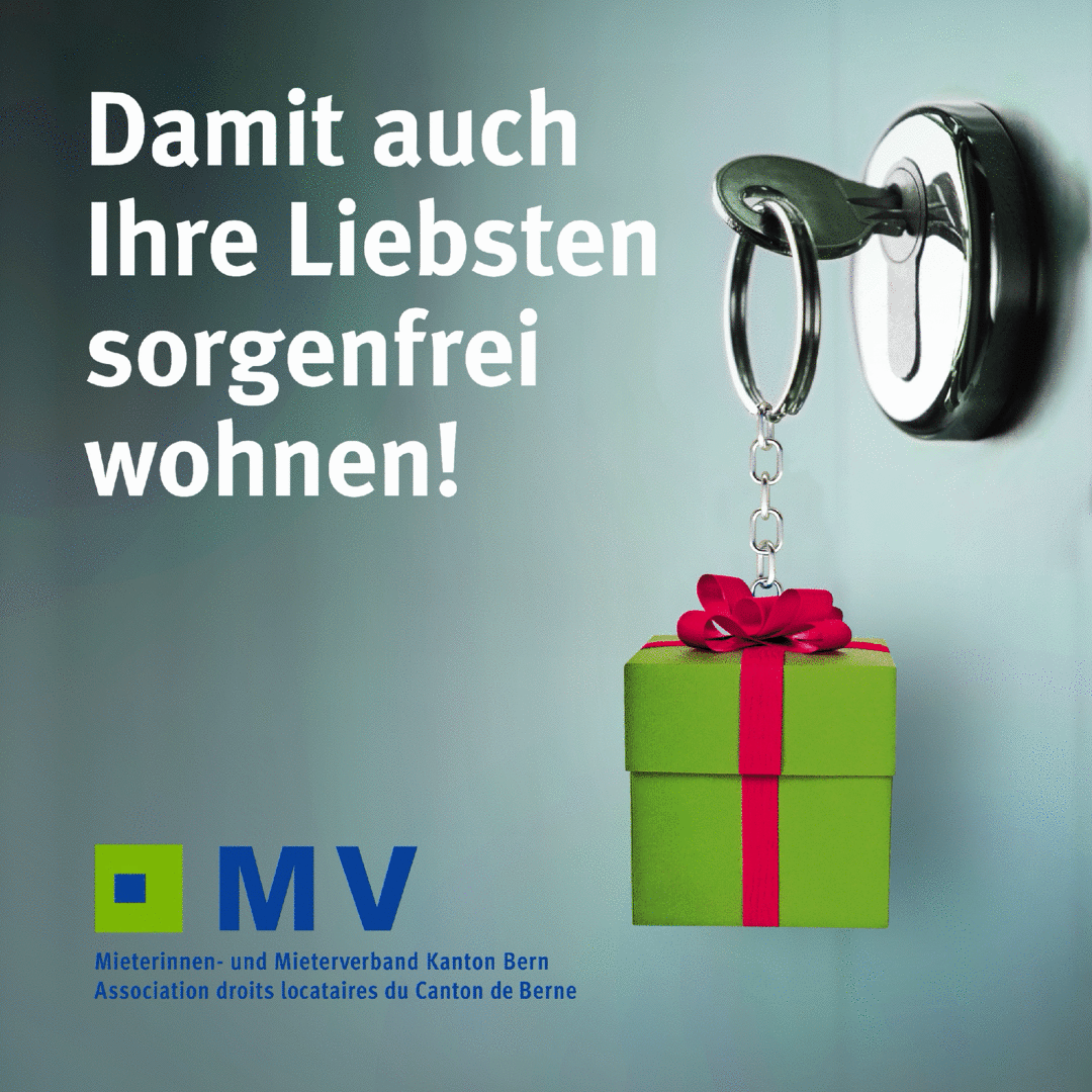 Animation Geschenkmitgliedschaft Mieterinnen- und Mieterverband Bern