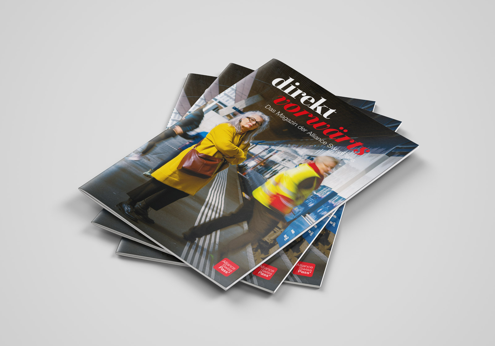Broschüre Gestaltung Alliance Swiss Pass